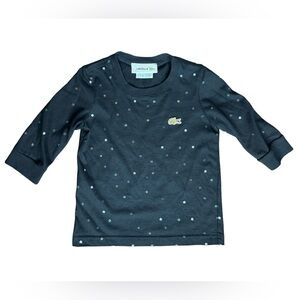 Lacoste kid polka dot metallic classic alligator shirt preppy back to school